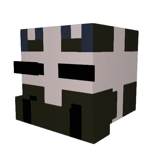 Meurice Minecraft avatar head, 3D render