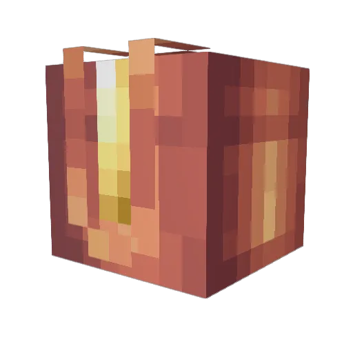 Meuzi Minecraft avatar head, 3D render