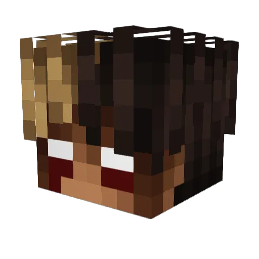 MevenSlay Minecraft avatar head, 3D render