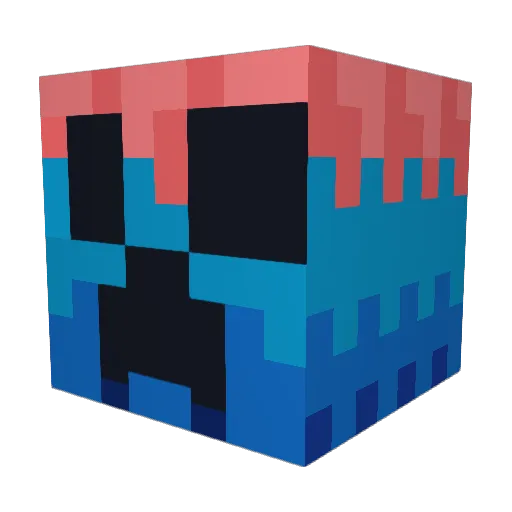 Mew5571 Minecraft avatar head, 3D render