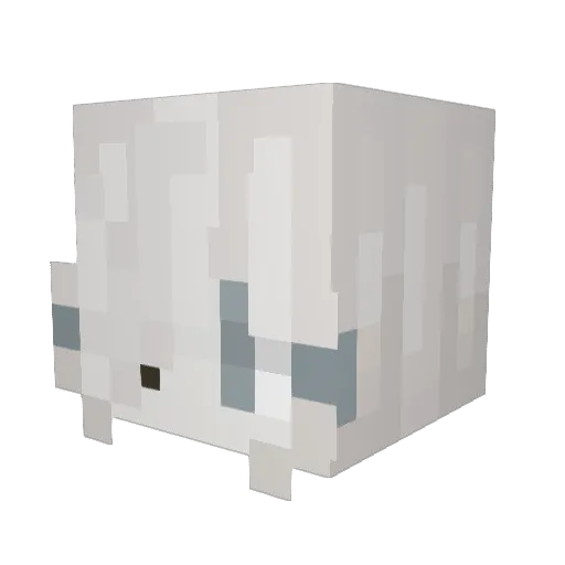 MewBlanca Minecraft avatar head, 3D render