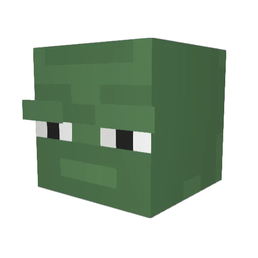 MewSlader Minecraft avatar head, 3D render
