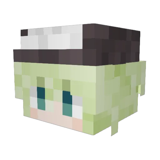 MewThrew Minecraft avatar head, 3D render