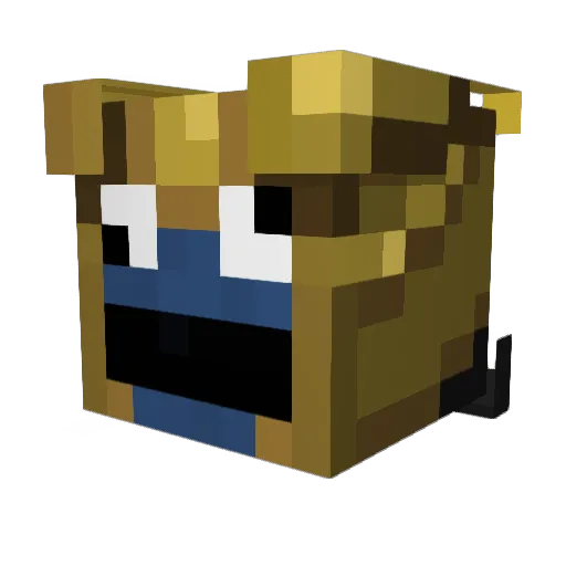 Mewgi777 Minecraft avatar head, 3D render