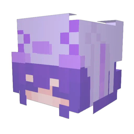 Mewgitsune Minecraft avatar head, 3D render