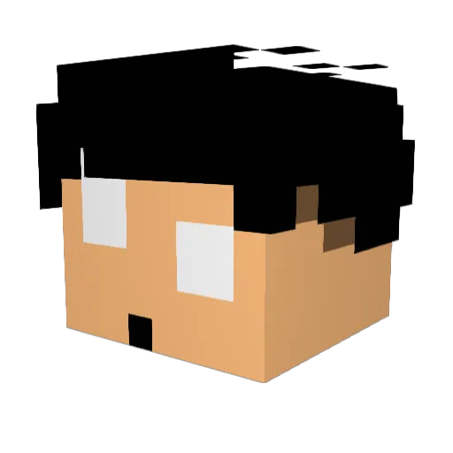 MewhenimAndrew Minecraft avatar head, 3D render