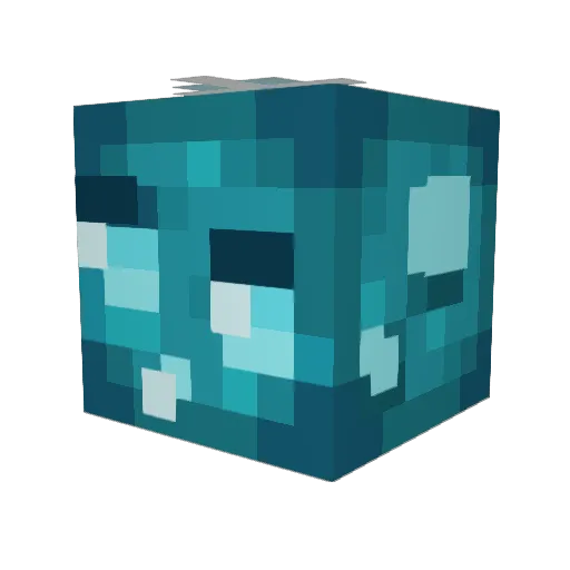 Mewhreee Minecraft avatar head, 3D render