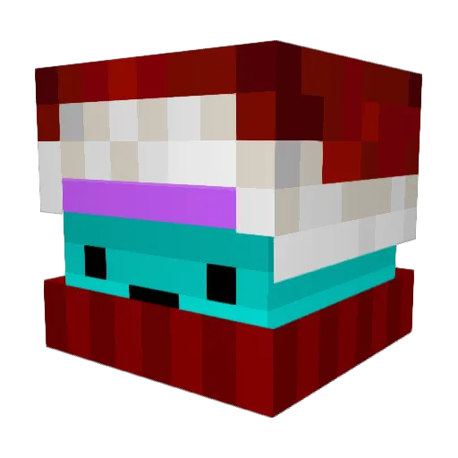MewingTercero Minecraft avatar head, 3D render