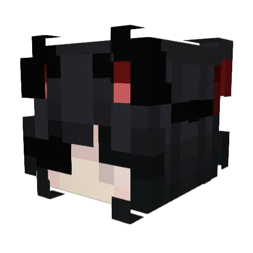 Mewmiaow33 Minecraft avatar head, 3D render