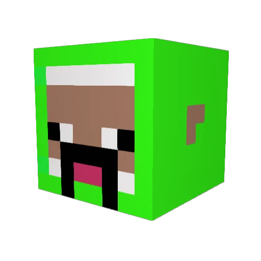Mewstar2003 Minecraft avatar head, 3D render
