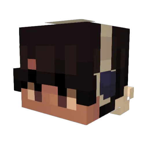 Mewtexle Minecraft avatar head, 3D render