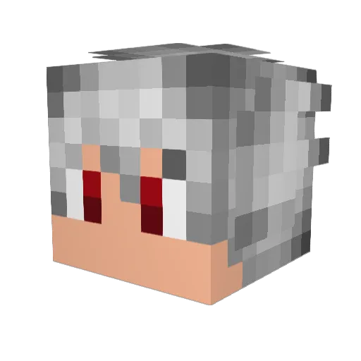 Mewtwo838yt Minecraft avatar head, 3D render