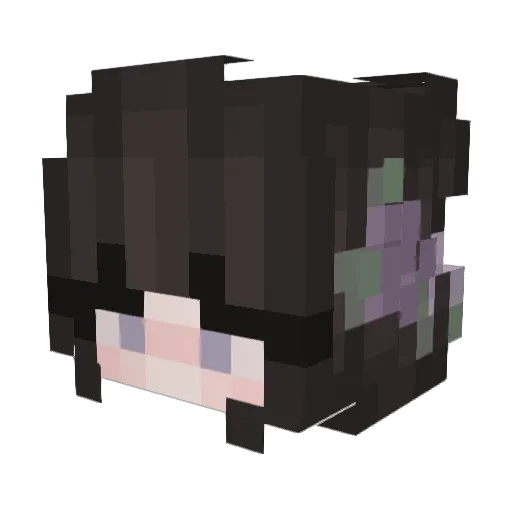 Mewwan Minecraft avatar head, 3D render