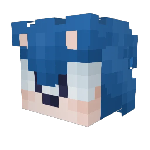 Mex828 Minecraft avatar head, 3D render