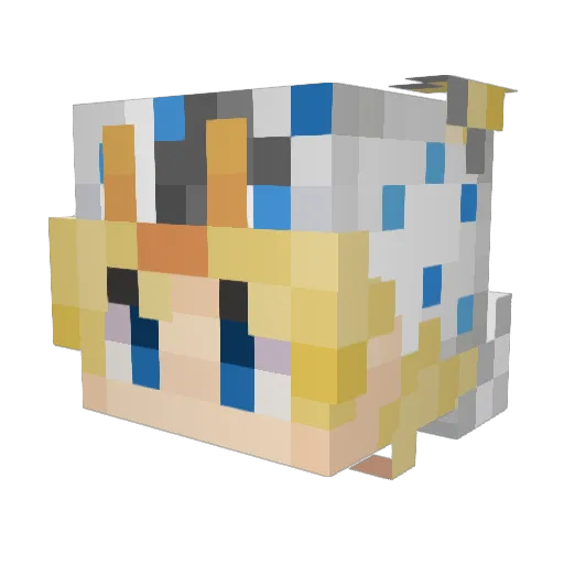 MexJojo Minecraft avatar head, 3D render