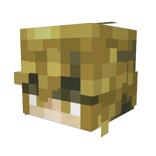 MexMaurice Minecraft avatar head, 3D render