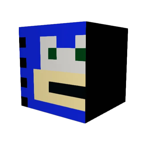 MexMorer Minecraft avatar head, 3D render