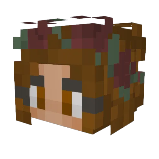 MexPlaysTheCraft Minecraft avatar head, 3D render