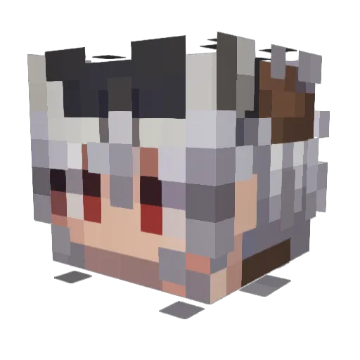 Mexa0121 Minecraft avatar head, 3D render