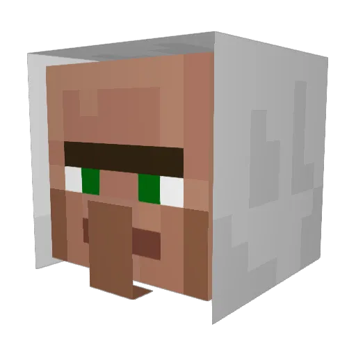 Mexagon Minecraft avatar head, 3D render
