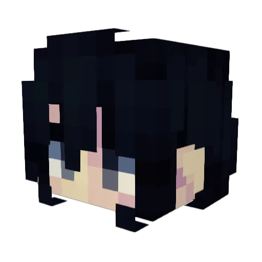 MexiAngel_ Minecraft avatar head, 3D render