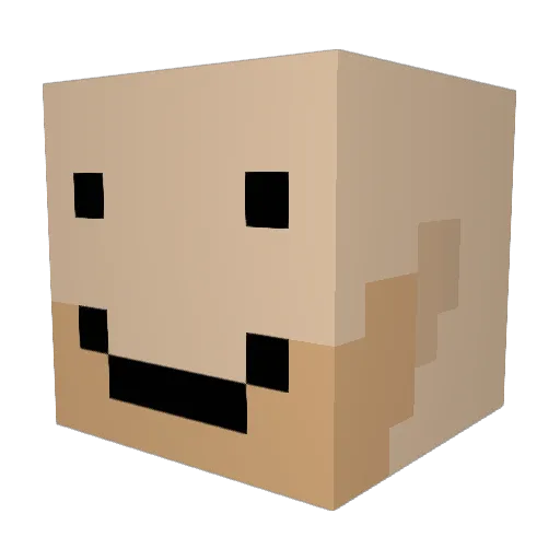 MexiChicken Minecraft avatar head, 3D render