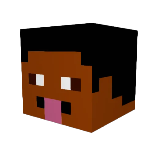 Mexicali_69 Minecraft avatar head, 3D render