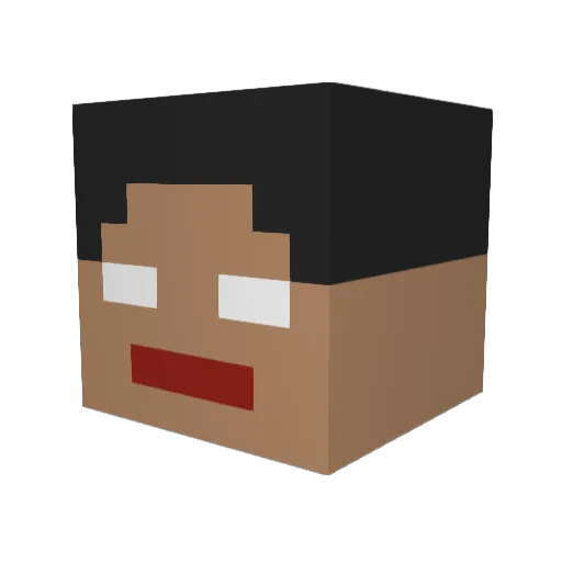 Mexicanblock Minecraft avatar head, 3D render