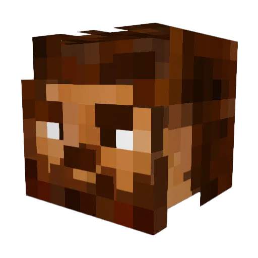 MexicoTos Minecraft avatar head, 3D render