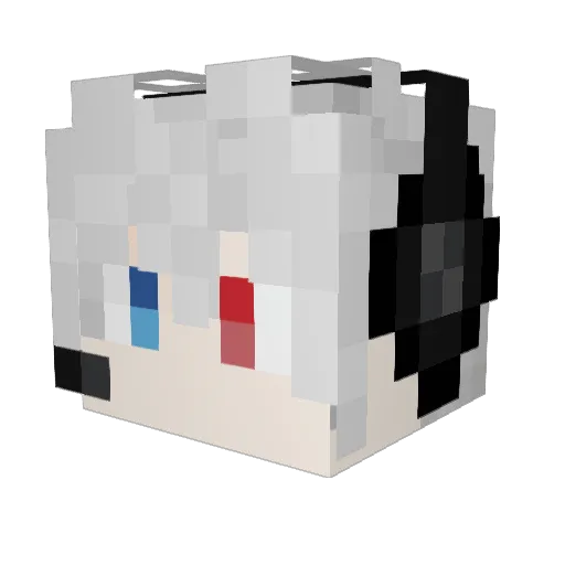 Mexicution Minecraft avatar head, 3D render