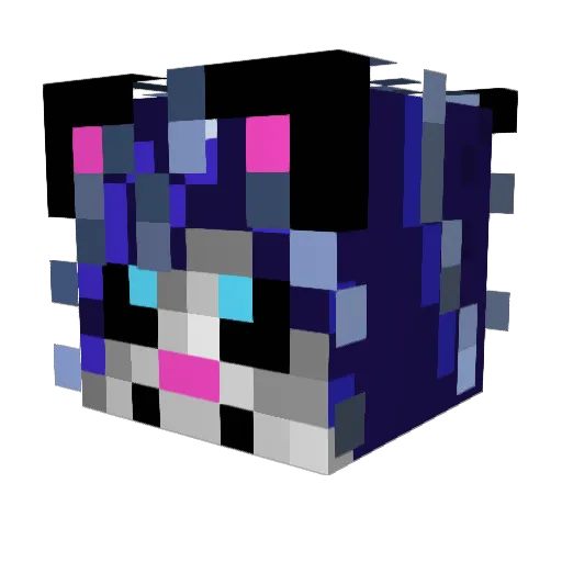 Mexifythedino Minecraft avatar head, 3D render