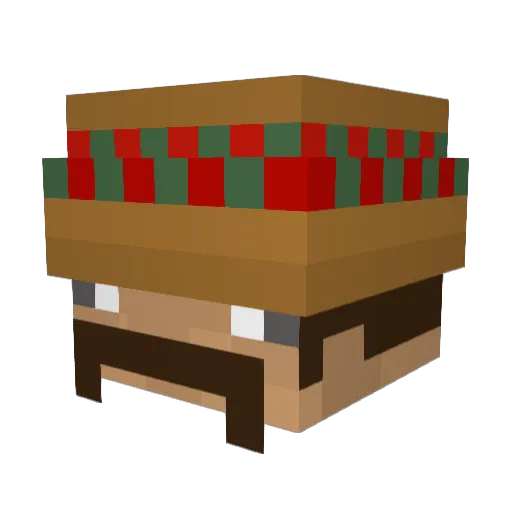 MexikoAaron Minecraft avatar head, 3D render