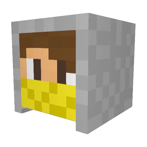 Mexim1996 Minecraft avatar head, 3D render
