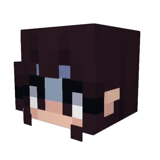 Mexso Minecraft avatar head, 3D render