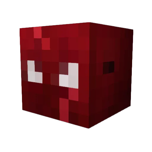 Mexstrap Minecraft avatar head, 3D render