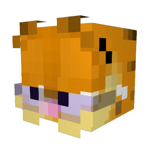 Mexw Minecraft avatar head, 3D render