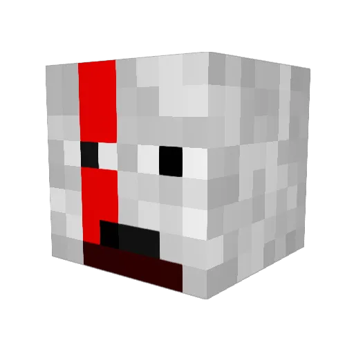Mexxifry Minecraft avatar head, 3D render