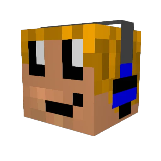 Mexxxus Minecraft avatar head, 3D render