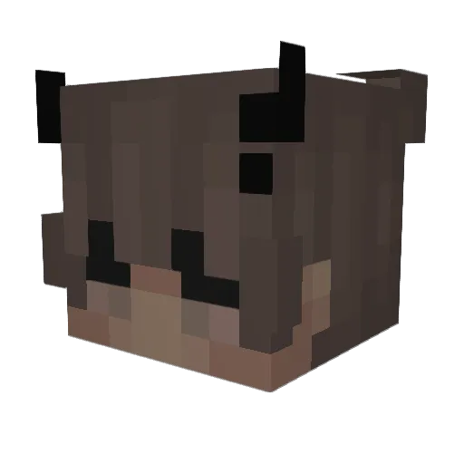 Mexxxyy Minecraft avatar head, 3D render