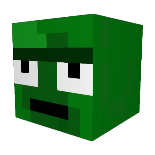 MexyWexy Minecraft avatar head, 3D render