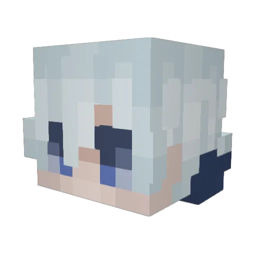 Meyrynnn Minecraft avatar head, 3D render