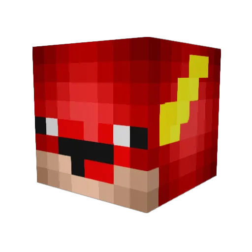 Meytor Minecraft avatar head, 3D render