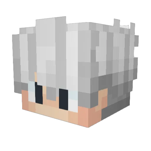MeyyZX Minecraft avatar head, 3D render