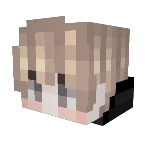 Meyzness Minecraft avatar head, 3D render