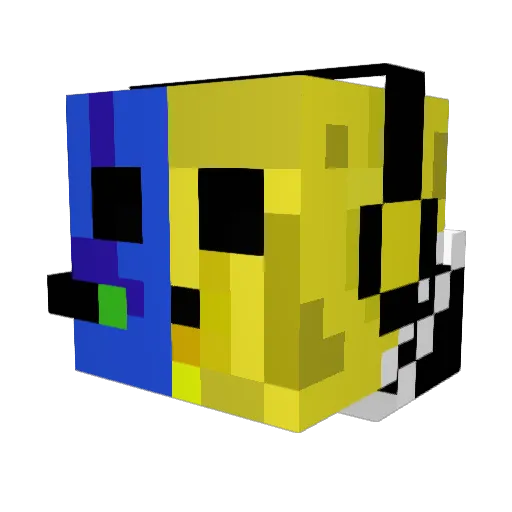 MezTl Minecraft avatar head, 3D render