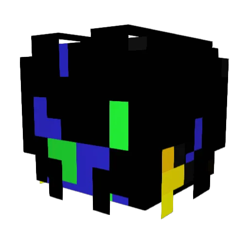MezTox_TWITCH Minecraft avatar head, 3D render