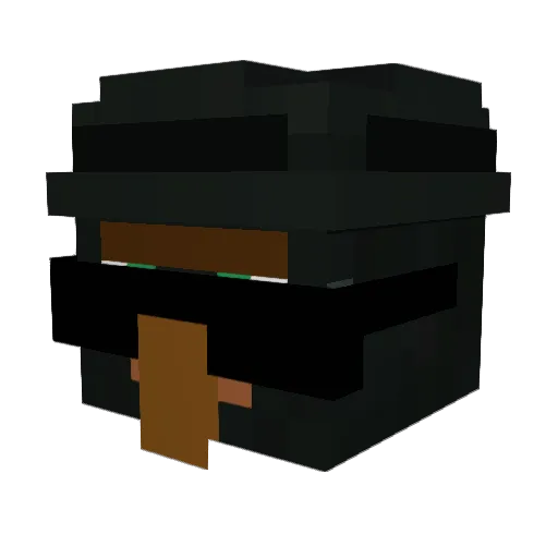 Mezey Minecraft avatar head, 3D render