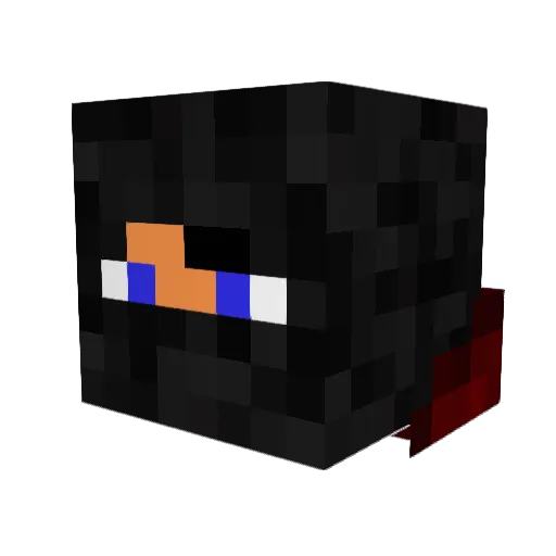 MeziaH Minecraft avatar head, 3D render