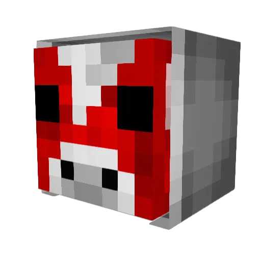 Mezixia Minecraft avatar head, 3D render