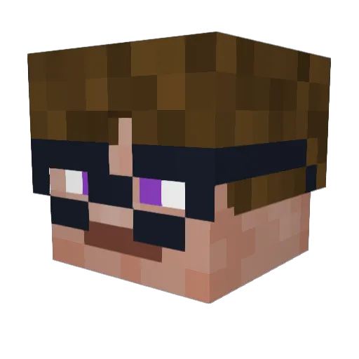 Mezmerisd Minecraft avatar head, 3D render